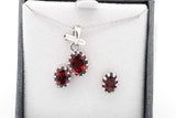 Set Of 5 Gemstone Ensemble Sets In Sterling Silver Eb0925crsa