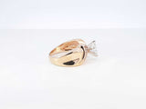 0.92 Cttw Diamond & 14k Yellow Gold Bypass Ring 7.8 Grams Size 6.5 Fw0925lrxzdu