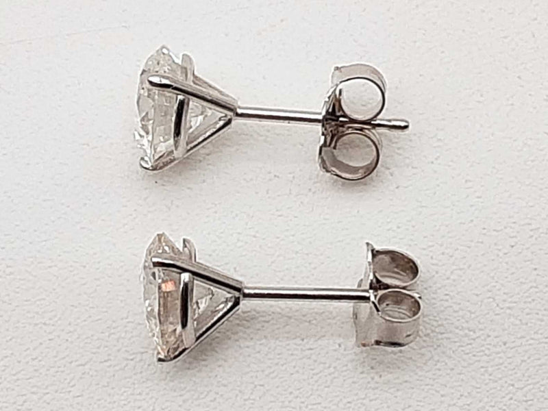2.05 Cttw Lab Grown Diamonds 14k White Gold 1.1g Stud Earrings Do0225icwde