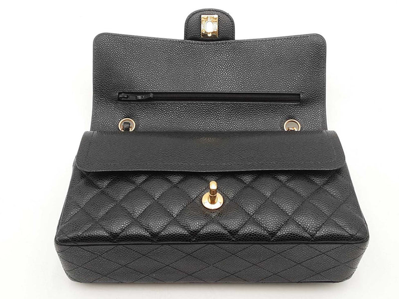 Chanel Medium Quilted Caviar Classic Double Flap Handbag Aa0925irxzsa