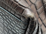 Bottega Veneta Dark Brown Matte Crocodile Leather Large Tote Bag Do0525rxzde