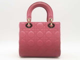 Christian Dior Lady Canage Hombre Pink Small Handbag Aa0325oizxsa