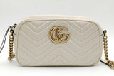 Gucci Gg Marmont Chevron Quilted Leather Camera Crossbody Bag Eb1026pxzsa