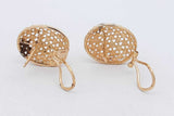 14k Yellow Gold Filigree Stud Earrings 5.3 Grams Eb0826orxsa