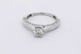 0.89ctw Diamond Ring In 10k White Gold 3.2 Grams Size 7 Eb0226rxzsa