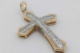 2.36cttw Diamond Cross Pendant In 10k Yellow Gold 7.2 Grams Eb1026ecrsa