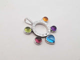 Bvlgari Allegra 18k White Gold & Gemstone Pendant 9.5 Grams Fw0326erxdu