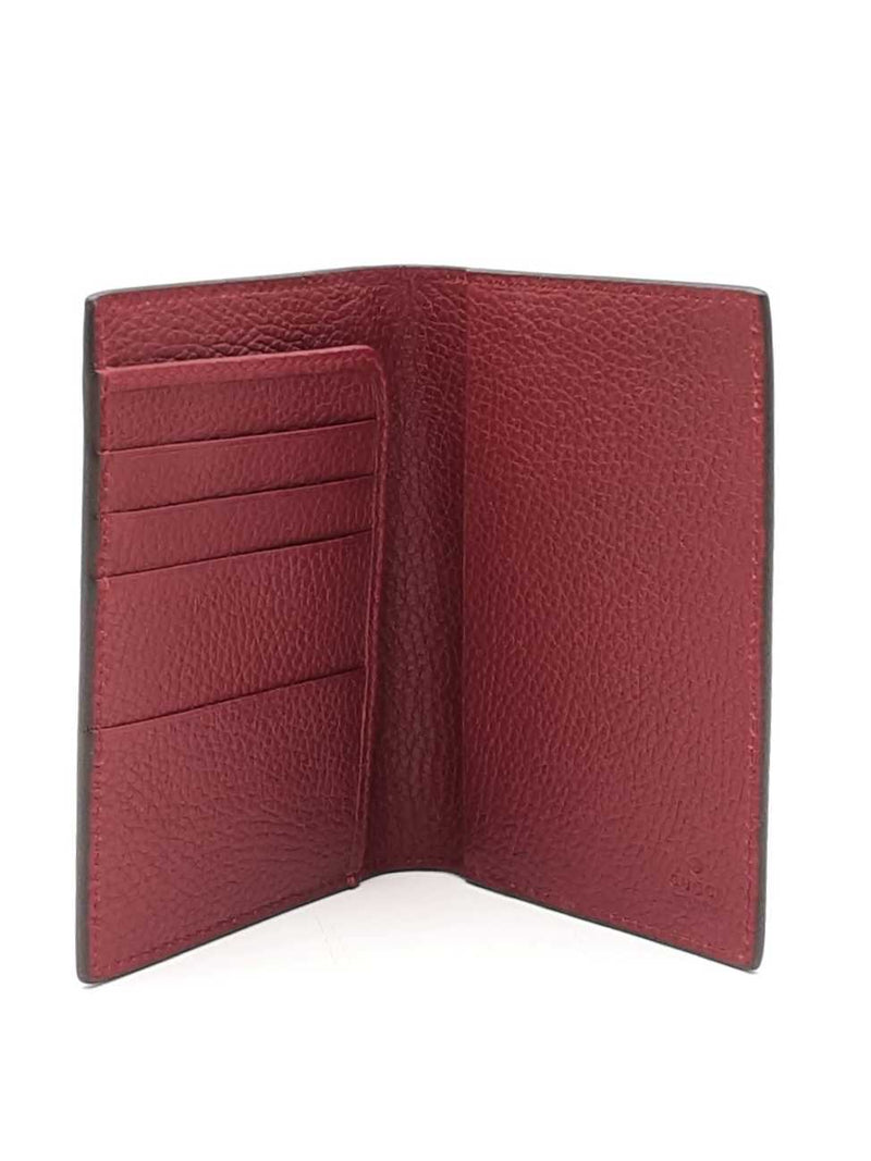 Gucci Passport Case In Gg Shadow Coated Canvas & Leather Fw0825oxzdu