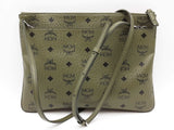 Mcm Khaki Moss Visetos Crossbody Pouch Sd0826oorde