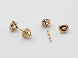 1.02 Cttw Lab Grown Diamonds 14k Yg 0.8g Screw Back Stud Earrings Do0726orxde