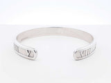 Tiffany & Co. Atlas Bangle Bracelet In Sterling Silver 21.4g 6 Inch Fw1026rzdu