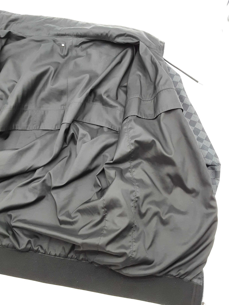 Louis Vuitton Graphite Damier Windbreaker Jacket Size Fr 48 Do0425rcxde