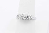 1.20cttw Diamond Ring In 14k White Gold 4.9 Grams Ring Size 7.75 Eb0625sxzsa