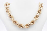 10k Yellow Gold Hollow Rope Chain Necklace 27 Grams 26 Inch Eb0526lxrxsa