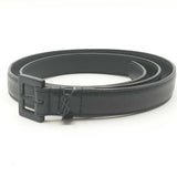Yves Saint Laurent Cassandre Black Leather Belt Sd0225ozxdu