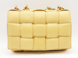 Bottega Veneta Light Yellow Chain Cassette Bag Sd0826ezxde