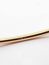 21k Yellow Gold, Onyx & Cubic Zirconia Bangle Bracelet 6.6g 6 Inch Fw0326pszdu