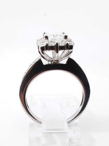 1.79 Cttw Diamond & 14k White Gold Halo Bridal Set 6.5 Grams Size 5 Fw0726erzdu