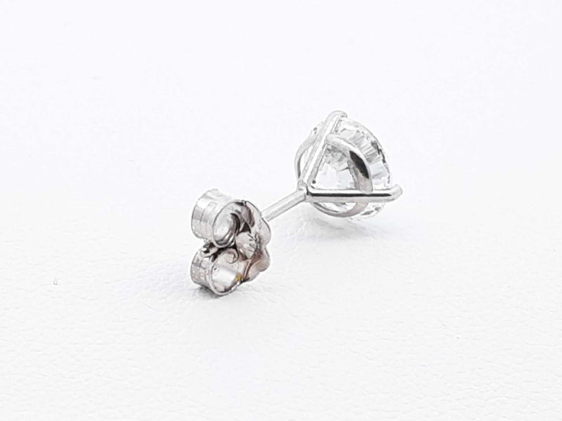 2.0 Cttw Lab Grown Diamond & 14k White Gold Stud Earrings 1.1 Gram Fw0723srxdu