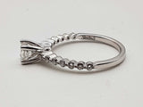 0.61 Cttw Natural Diamonds 18k White Gold Ring 2.5g Size 6.5 Do0625wrxde
