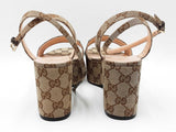 Gucci Gg Supreme Canvas Platform Sandals Size 40 Sd0926ozxdu