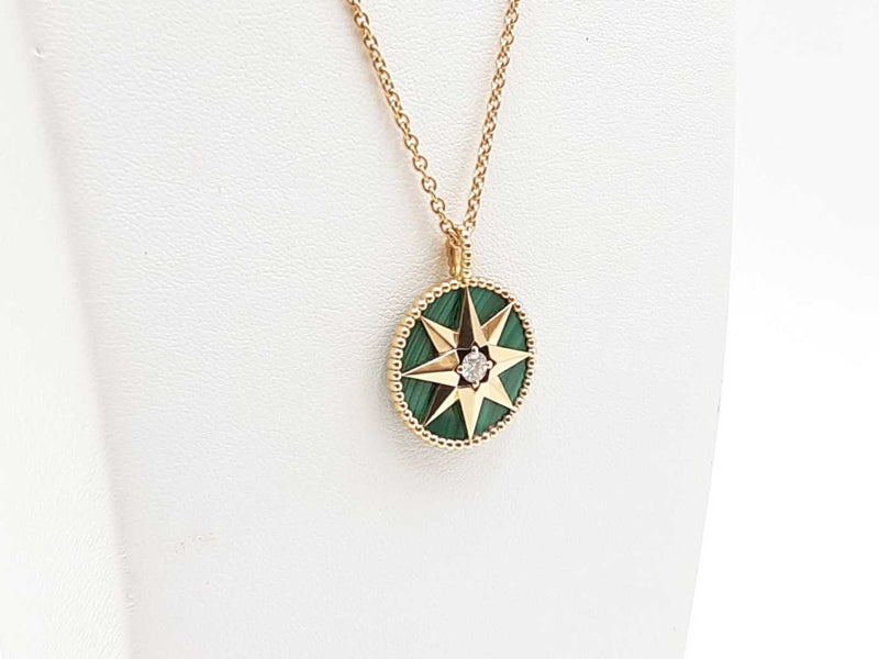 Christian Dior Rose De Vents Necklace In 18k Gold 13.8 Gram 32 Inch Fw0925wzxzdu