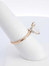 2.60 Ct Lab-grown Diamond & 14k Gold Ring With Cert 2.6 Gram Size 7 Fw0326sxzdu