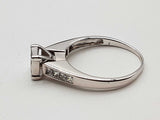 1.28 Cttw Natural Diamonds 14k White Gold 4.1g Ring Size 9.75 Do0626worde