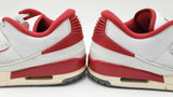 Nike Air Jordan 2/3 "White Varsity Red" Sneakers Size 10 Fw0126wzdu