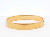 Fendi Forever Fendi Gold-tone & Black Enamel Bangle Bracelet 7 Inch Fw0626lordu
