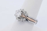 1.02cttw Diamond Wedding Set 14k Yellow & White Gold 5.4g Size 8.5 Eb0326srxdu