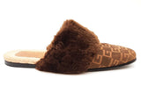 Gucci Lawrence Faux Fur Mules Size 10 Eb1225oxzde