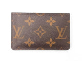 Louis Vuitton Monogram Kimono Portes Cartes In Canvas & Red Leather Fw0225lxxdu