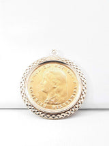 22k Gold 1897 Netherlands Coin Pendant In 14k Setting 9.4 Grams Fw0726lxzxdu