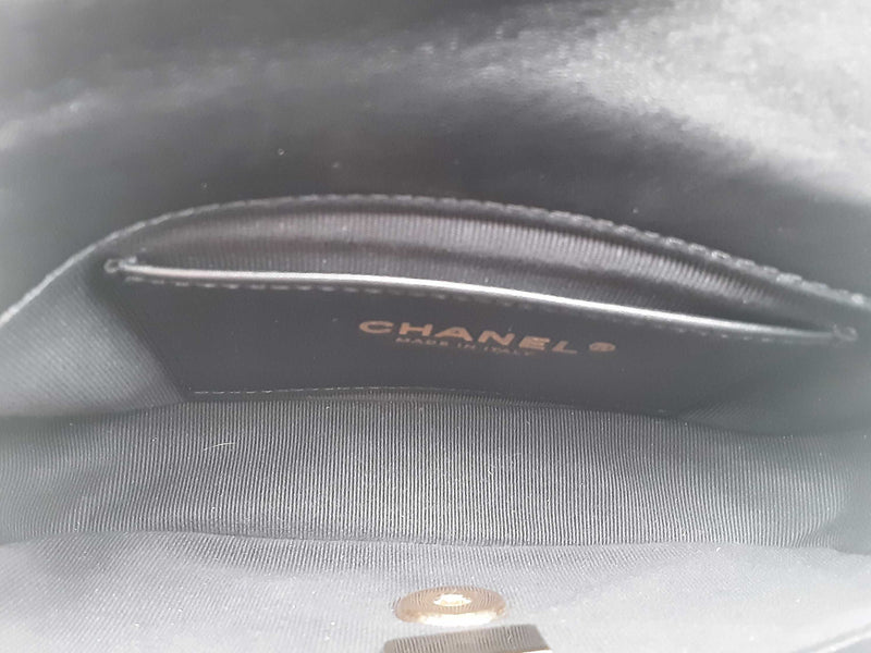 Chanel Mini Flap Bag With Cc Chain Black Handbag Aa0625wxzxsa