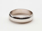 14k White Gold 4.8g Band Ring Size 9.25 Do0626woxde