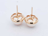 Pearl Stud Earrings In 14k Yellow Gold 4.3 Grams Eb0924ersa