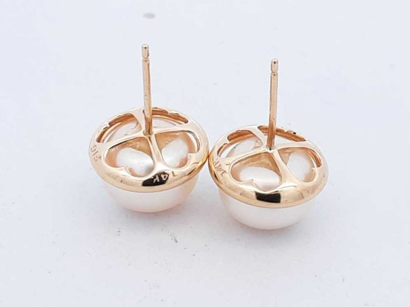 Pearl Stud Earrings In 14k Yellow Gold 4.3 Grams Eb0924ersa