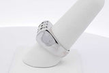 0.9cttw Diamond Ring In 14k White Gold 11.7 Grams Size 7.75 Eb0826sxzsa