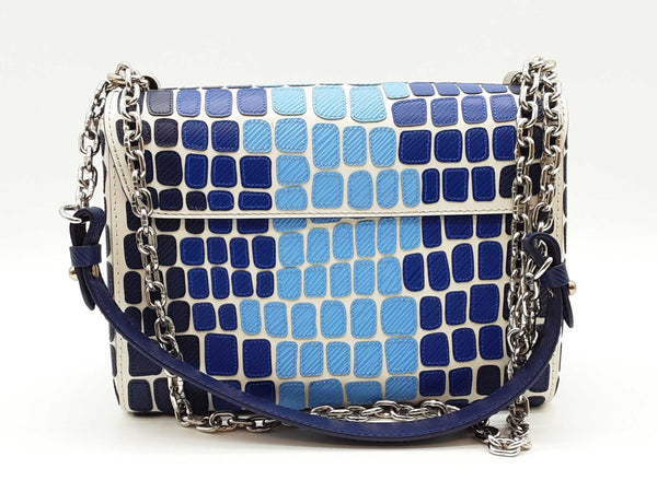 Louis Vuitton Twist Mm Savane Print Blue Epi Leather Crossbody Bag Sd0925lrzxde