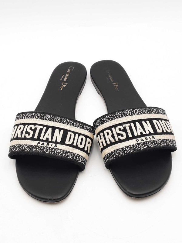 Christian Dior Dway Embroidered Slides Size 41.5 Eb0426lxzsa – Max