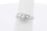 0.8cttw Diamond Ring In 14k White Gold & Platinum 3.2 Grams Size 4.5 Eb0526ixzsa