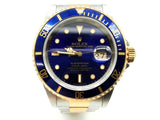 Rolex 16613 40 Submariner Bluesy Two-tone Oyster Band Watch Do1024szxzde