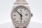 Rolex 36mm Day Date 18k White Gold Watch 165.7 Grams Eb0226loxxzsa