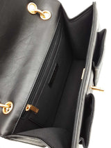 Chanel Large Double You Flap Bag In Diamond-quilted Black Leather Fw0626lixzdu