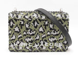Marc Jacobs Glam Shot Bag In Black Leather & Multicolor Camo Sequins Fw0126lrzdu