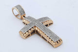 10k Yellow Gold Diamond Cross Pendant 4.4 Grams Eb0226oxzde