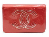 Chanel Patent Strass Cc Wallet On Chain Red Aa1026rzxsa