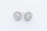 0.3cttw Diamond Stud Earrings In 14k White Gold 1.9 Grams Eb0326olxdu