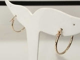14k Yellow Gold Hoop Earrings 1 Grams Ok0926rlmia
